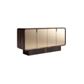 Modern Wooden Sideboard with Mirrored Front and Sleek Design